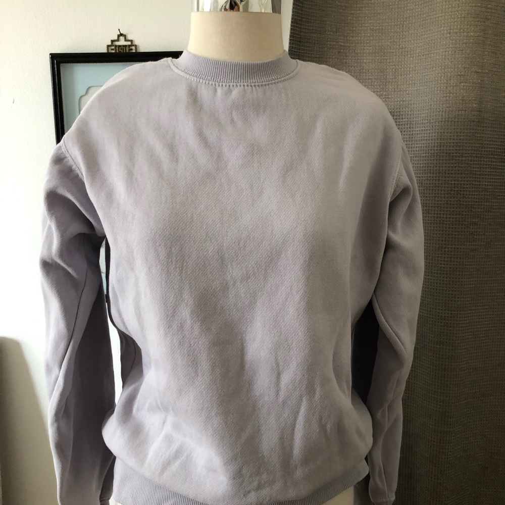 light purple crewneck